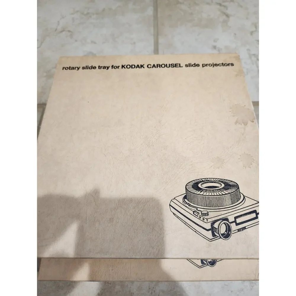 4 - -Vintage Kodak Carousel Rotary 80 Slide Tray